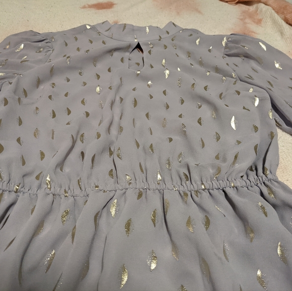 Modcloth light purple and champagne gold mock-neck dress (S) **$5 IF BUNDLED** - Picture 7 of 12
